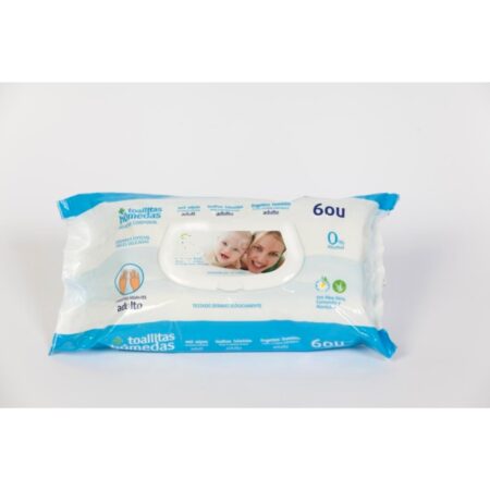 TOALHETES HUMIDOS PARA ADULTO (Saco 60)